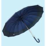 Navy And Black Checks Large Canopy Size Umbrella for Adults