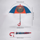 Vintage Motorcycle Print Umbrella for Kids,5yrs -10yrs