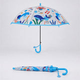Sea Octopus Theme Transparent Umbrella for Toddlers & Kids