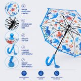 Sea Octopus Theme Transparent Umbrella for Toddlers & Kids