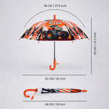 Off-Road Monster Truck Print Umbrella for Kids,5yrs - 10yrs