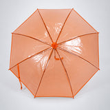 Orange Jelly Transparent Umbrella for Teens & Adults