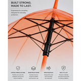 Orange Jelly Transparent Umbrella for Teens & Adults