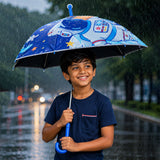 Wheel style Planet Space Astronaut Printed UPF 50+ Kids-Umbrella
