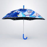 Wheel style Planet Space Astronaut Printed UPF 50+ Kids-Umbrella
