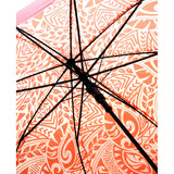 Self Print Pink Transparent Umbrella for Kids and Teens