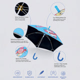 Wheel style Princess Girl Printed UPF 50+ Kids-Umbrella