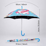 Wheel style Princess Girl Printed UPF 50+ Kids-Umbrella
