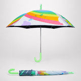 Wheel style Rainbow Duck Printed UPF 50+ Kids-Umbrella