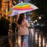 Wheel style Rainbow Duck Printed UPF 50+ Kids-Umbrella