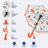 Rocket theme Transparent Umbrella for Toddlers & Kids