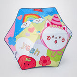 Wheel style Strawberry & Teddy Printed UPF 50+ Kids-Umbrella