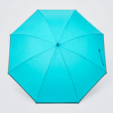 Teal Solid Black border Umbrella for Adults & Teens