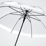 White Big Border Transparent Umbrella for Teens & Adults
