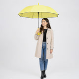 Yellow Solid Black border Umbrella for Adults & Teens