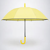 Yellow Solid Black border Umbrella for Adults & Teens