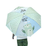Light Green, Translucent Kelly-Jo all over teddy paws Rain and All-season Umbrella for Kids & Adults