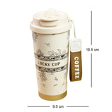 Black Floral Stainless Steel premium Insulated Detox Infuser Bottle with Tea and Fruit Infuser attachment, 520ml