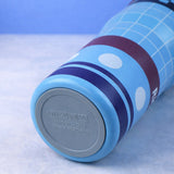 Blue Red checks, Rich Series, Stainless Steel Tumbler and Water Bottle for Kids, Teens and Adults, 560 ml