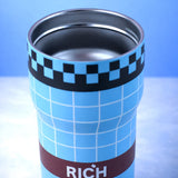 Blue Red checks, Rich Series, Stainless Steel Tumbler and Water Bottle for Kids, Teens and Adults, 560 ml
