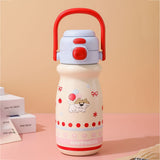 Blue Lid, Happiness  series, Stainless Steel Water Bottle for kids, 520ml