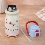 Blue Lid, Happiness  series, Stainless Steel Water Bottle for kids, 520ml