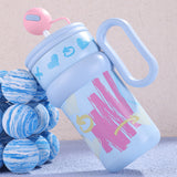 Blue Pastel XOXO series, Stainless Steel Tumbler and Water Bottle for Kids & Adults, 540ml