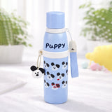 Blue Puppy Stripes Cap Series, Stainless Steel Kids Water Bottle, 520ml