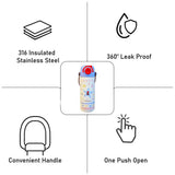 Blue Star, Sleek series Stainless Steel Tumbler and Water Bottle for Kids and Adults, 550ml
