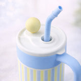 Blue Stripes, Cupstyle Series Stainless Steel Tumbler Bottle with detachable infuser for kids, Teens and Adults, 620 ml