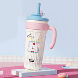 Lt Blue Lid, TV Bear, Twilight Tumbler  Series, Stainless Steel Tumbler and Water Bottle for Teens and Adults, 750 ml