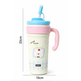 Lt Blue Lid, TV Bear, Twilight Tumbler  Series, Stainless Steel Tumbler and Water Bottle for Teens and Adults, 750 ml
