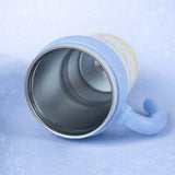 Blue Waves, Bubble Lid series, with detachable infuser Stainless Steel Kids Tumbler Water Bottle, 680ml