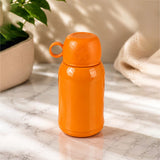 Brown Horse Design, Two Lid Series with Plush Cover, Stainless Steel Water Bottle & Hot thermos flask for Kids and Toddlers, 500ml