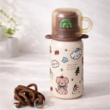 Brown Teddy Cuplid Series, Stainless Steel Kids Water Bottle, 500ml