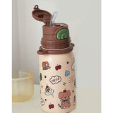 Brown Teddy Cuplid Series, Stainless Steel Kids Water Bottle, 500ml