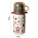 Brown Teddy Cuplid Series, Stainless Steel Kids Water Bottle, 500ml