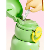 Crocodile 3d Face Lid with Matching Cover Stainless Steel Water Bottle for Kids, 550 ml