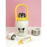 Dachshund Puppy Yellow Stainless Steel Premium Insulated Water Bottle, 800ml