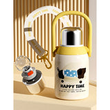 Dachshund Puppy Yellow Stainless Steel Premium Insulated Water Bottle, 800ml
