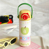 Green Apple, Sleek series Stainless Steel Tumbler and Water Bottle for Kids and Adults, 550ml
