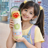 Green Apple, Sleek series Stainless Steel Tumbler and Water Bottle for Kids and Adults, 550ml