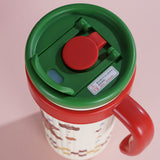 Green Lid, Party Teddy, Twilight Tumbler  Series, Stainless Steel Tumbler and Water Bottle for Teens and Adults, 750 ml