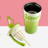 Green Ombre Shaded Stainless Steel Tumbler Water Bottle, 550ml