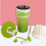 Green Ombre Shaded Stainless Steel Tumbler Water Bottle, 550ml