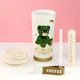 Shiny Green Ted Stainless Steel premium Insulated Detox Infuser Bottle with Tea and Fruit Infuser attachment, 520ml