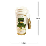 Shiny Green Ted Stainless Steel premium Insulated Detox Infuser Bottle with Tea and Fruit Infuser attachment, 520ml