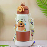 Happy Bala bottomlid Series, Stainless Steel Kids Water Bottle, 480ml