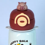 Happy Bala bottomlid Series, Stainless Steel Kids Water Bottle, 480ml