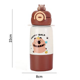 Happy Bala bottomlid Series, Stainless Steel Kids Water Bottle, 480ml